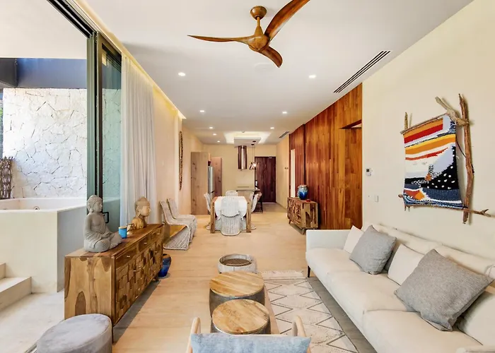 Modern Retreat With Private Garden And Jacuzzi Apartment Tulum